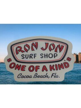 Ron Jon Surf Shop One of a Kind Cocoa Beach FLorida Sticker Decal New
